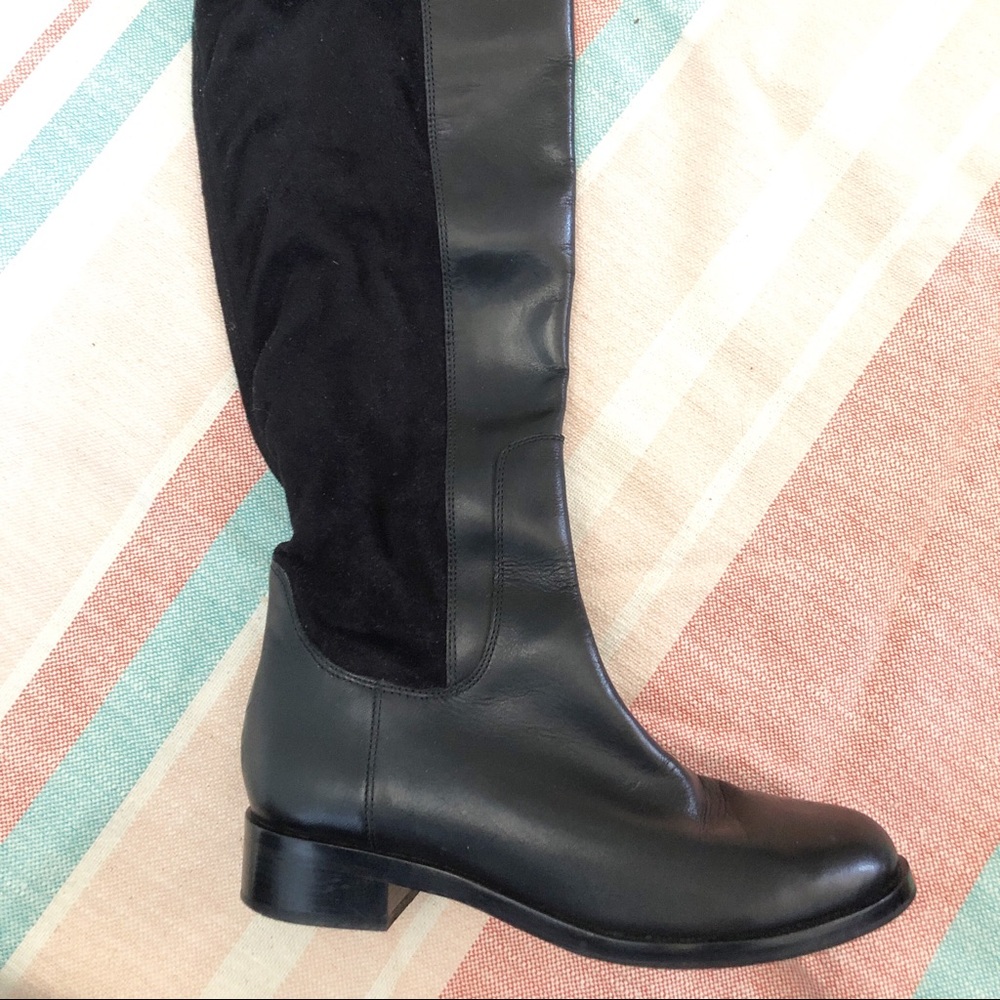 Cole Haan Tall Leather and Suede Boots